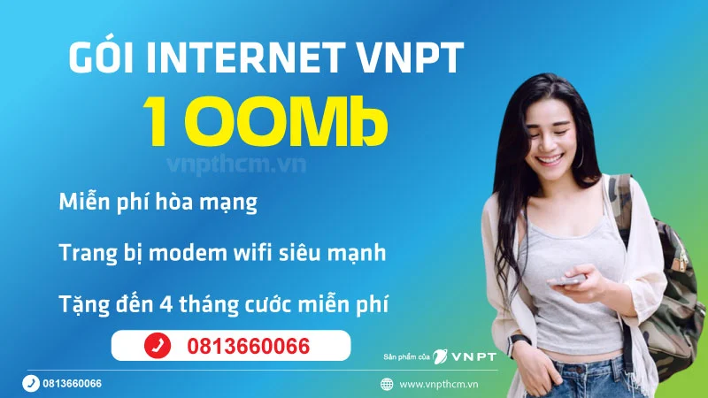 Khuyễn mãi gói internet 100Mb của VNPT